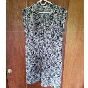 Motherhood Maternity Cap Sleeve Button Down Dress